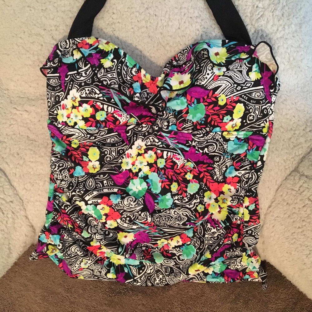 24th & Ocean tankini - floral multicolor swimwear